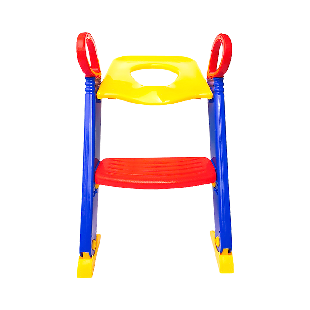 Removable potty section of toilet training ladder