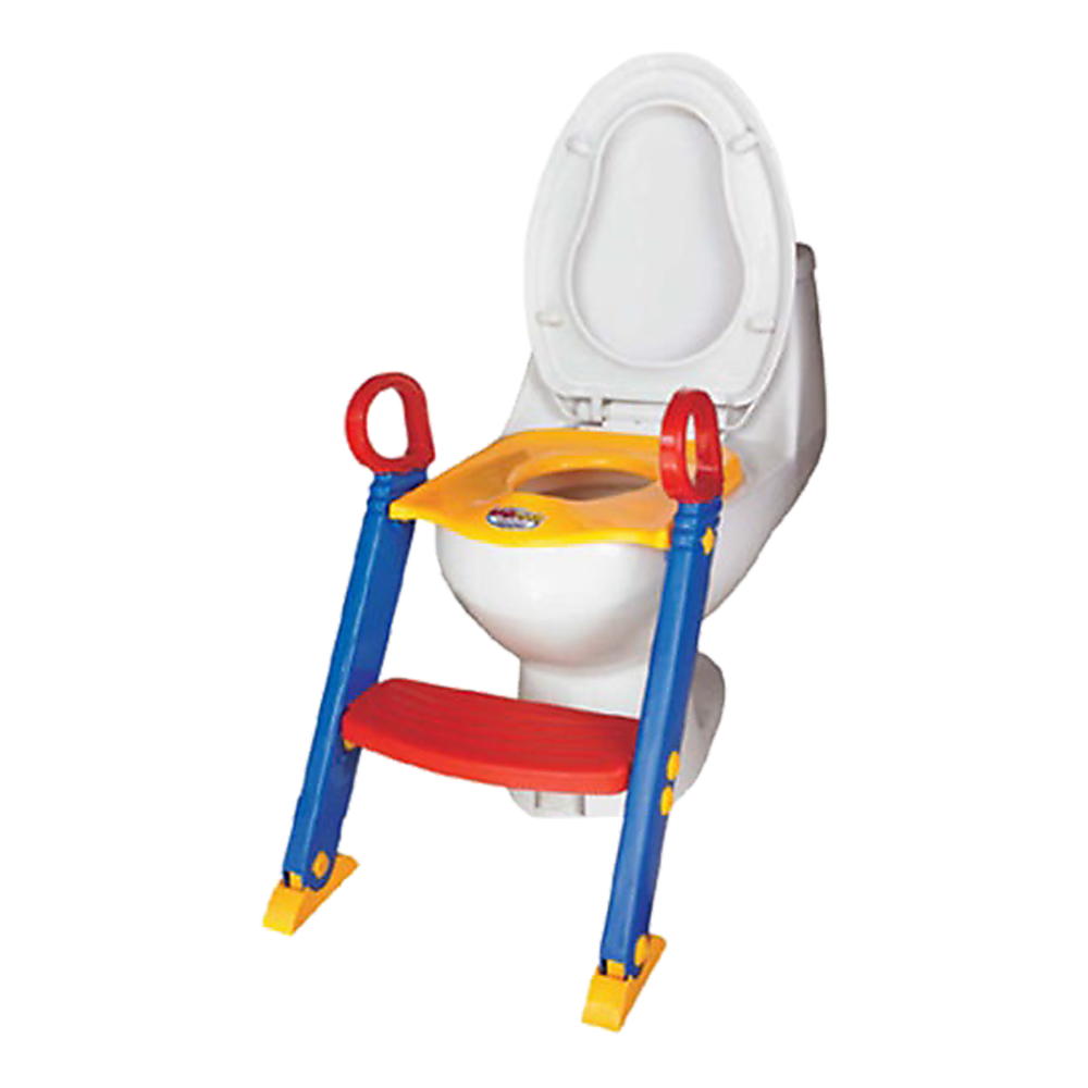 Toilet training ladder folded flat for storage