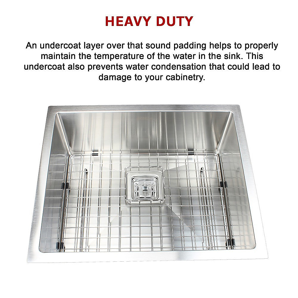 Handmade stainless steel kitchen sink 550x455mm