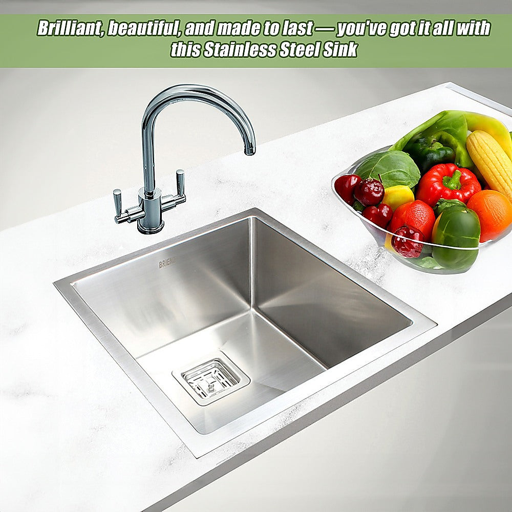 Handmade stainless steel kitchen sink 430x455mm