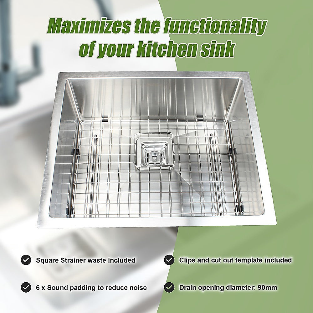 Handmade stainless steel kitchen sink 430x455mm