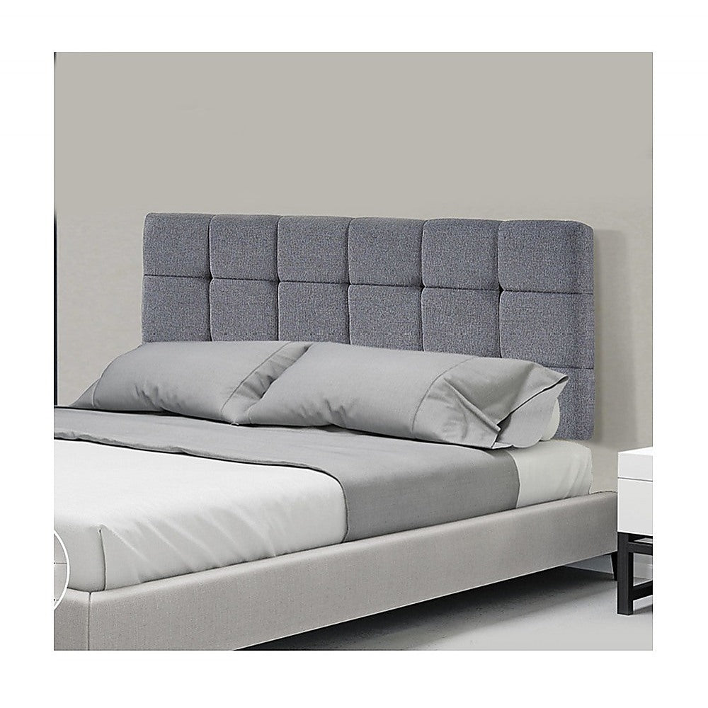 Billilingra Linen Bed Head, Grey Double