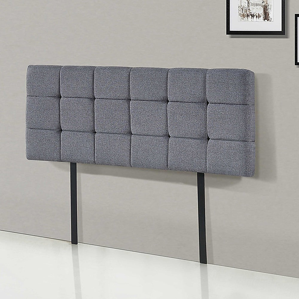 Billilingra Linen Bed Head, Grey Double
