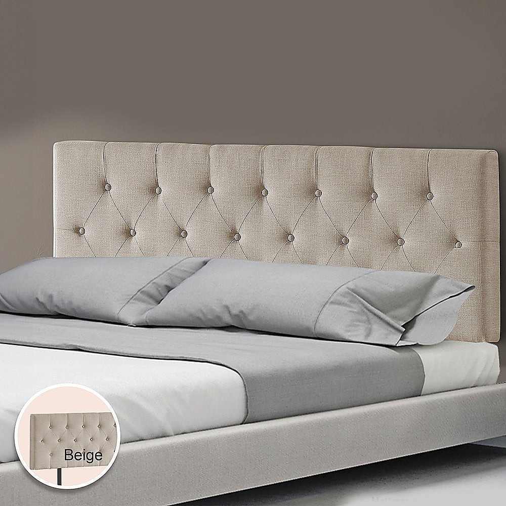 Billilingra Linen Bed Head, Beige King
