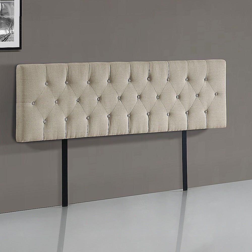 Billilingra Linen Bed Head, Beige King