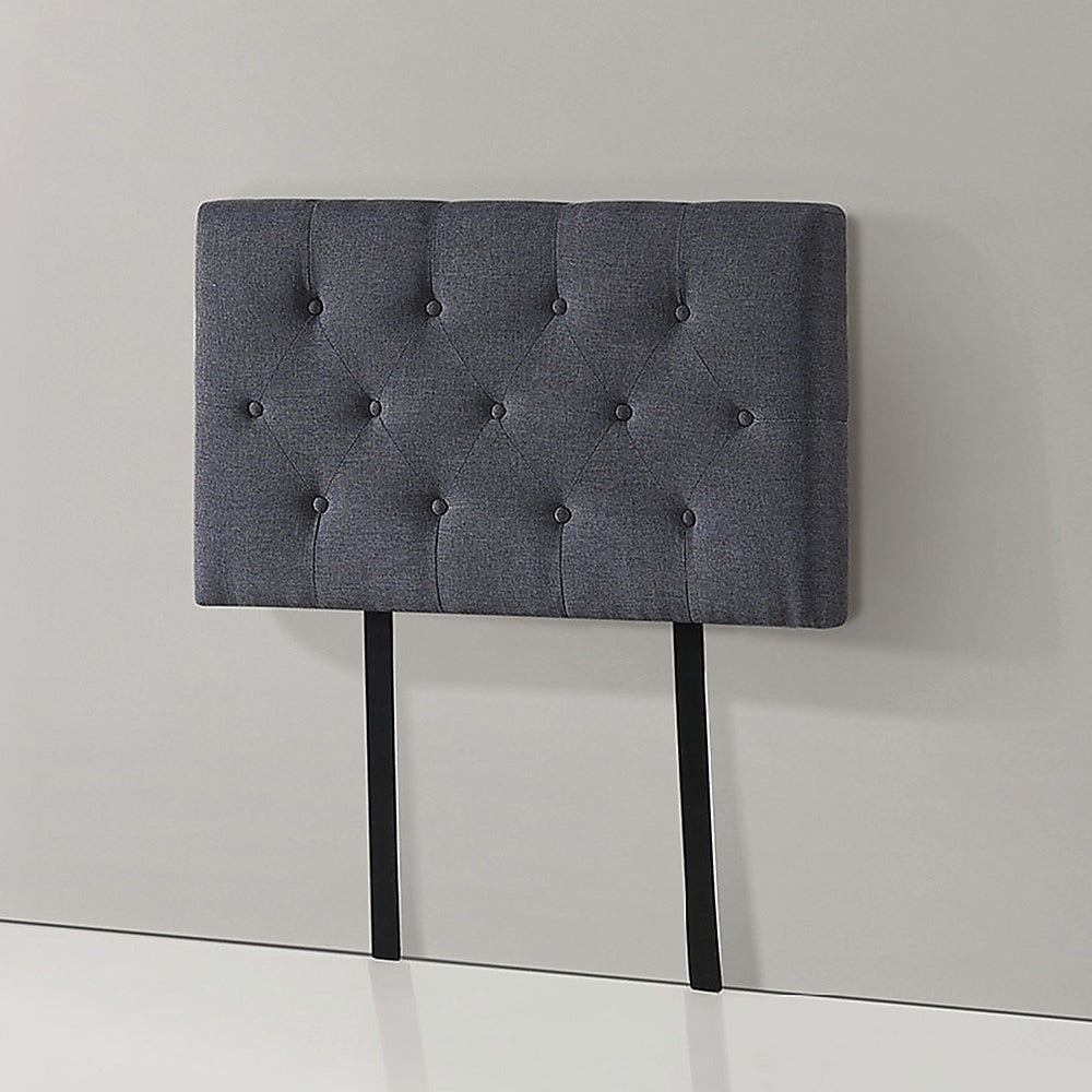 Billilingra Linen Bed Head, Grey Single