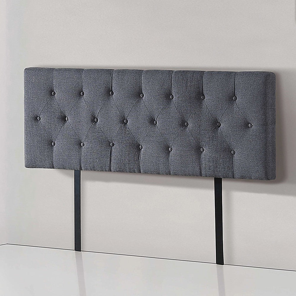 Billilingra Linen Bed Head, Grey Double