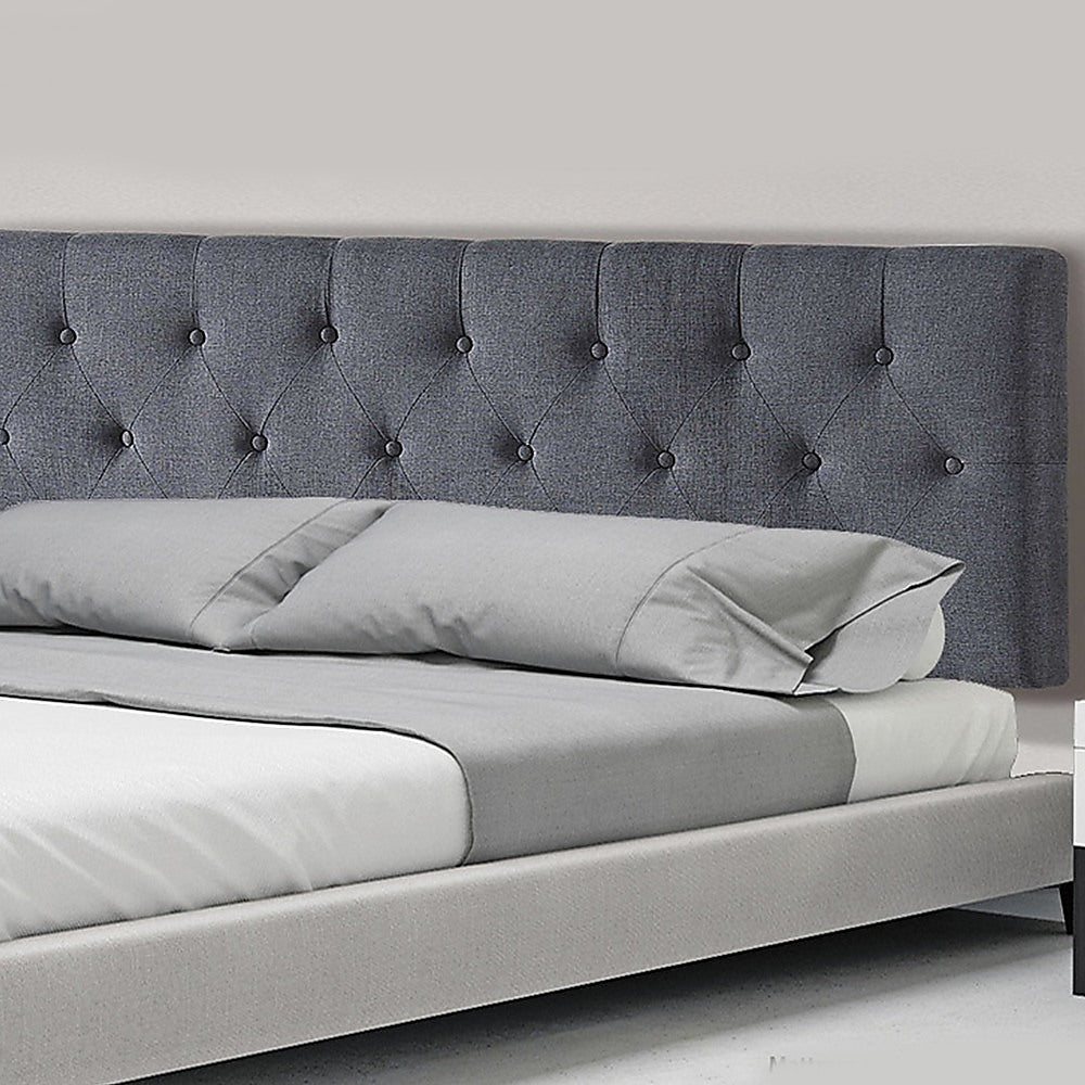 Billilingra Linen Bed Head, Grey Queen
