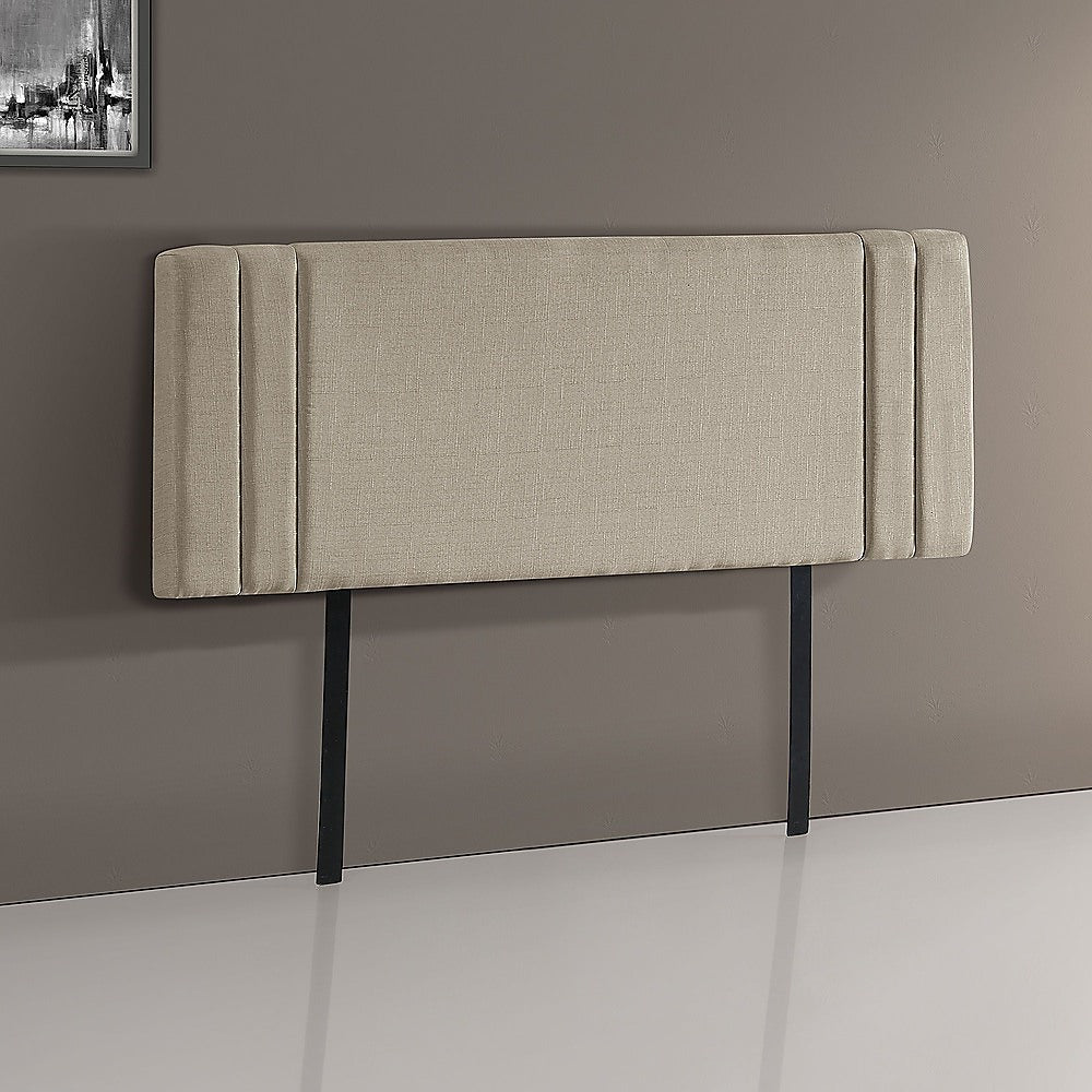 Billilingra Linen Bed Head, Beige Double