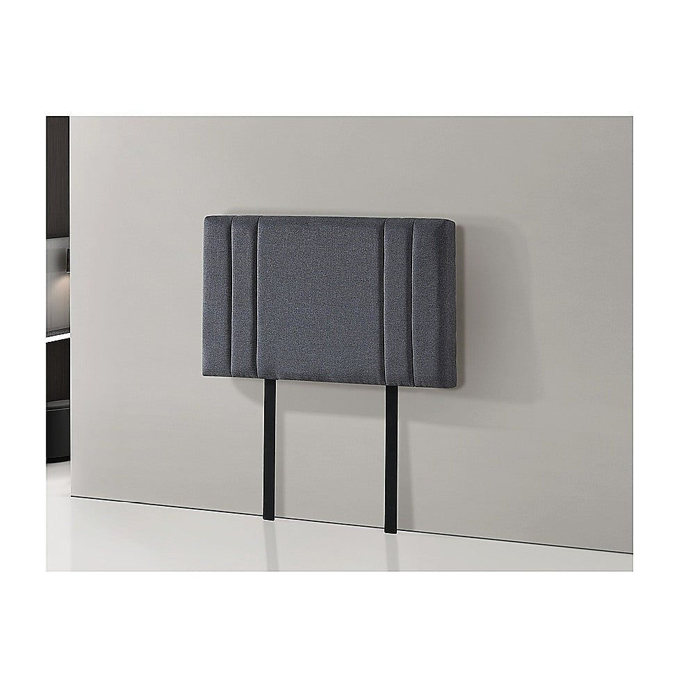 Numeralla Stitched Bed Head, Grey Single
