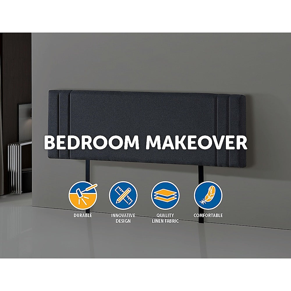 Billilingra Linen Bed Head, Grey King