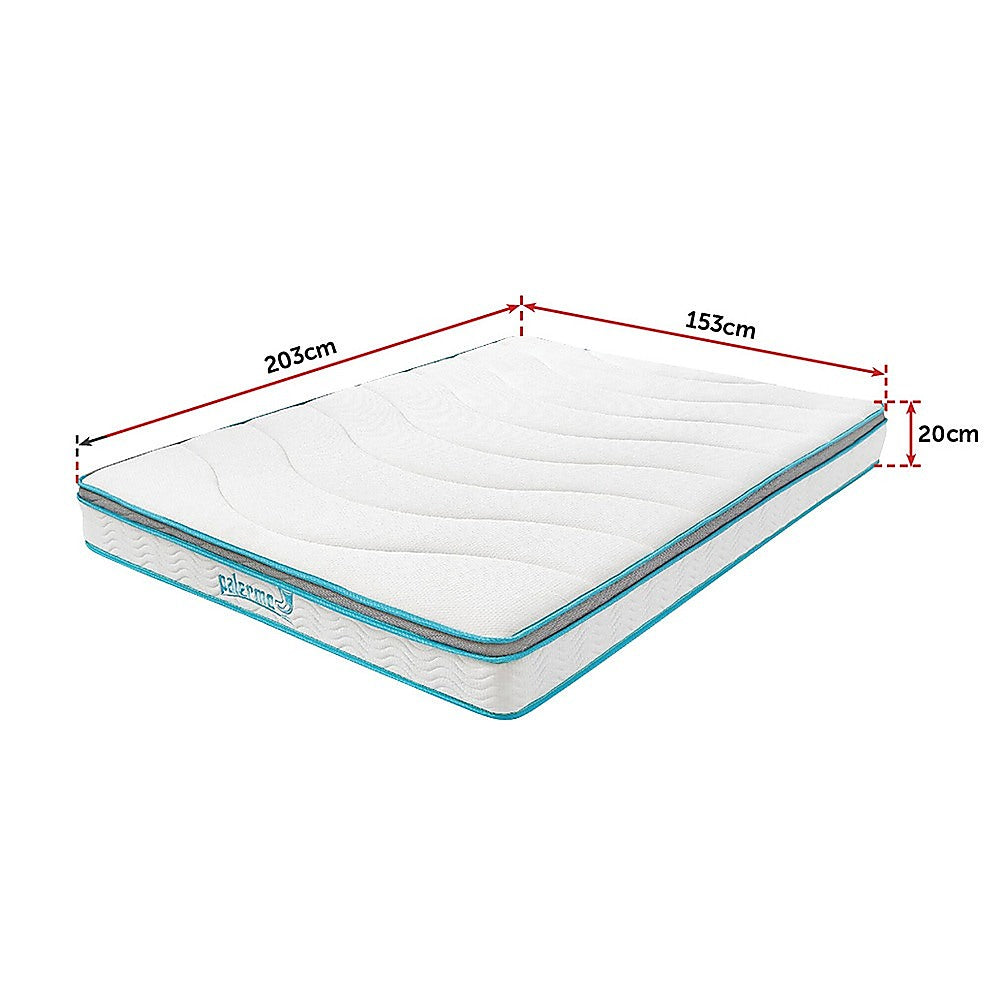 Medium firm memory foam hybrid mattress, 20cm queen