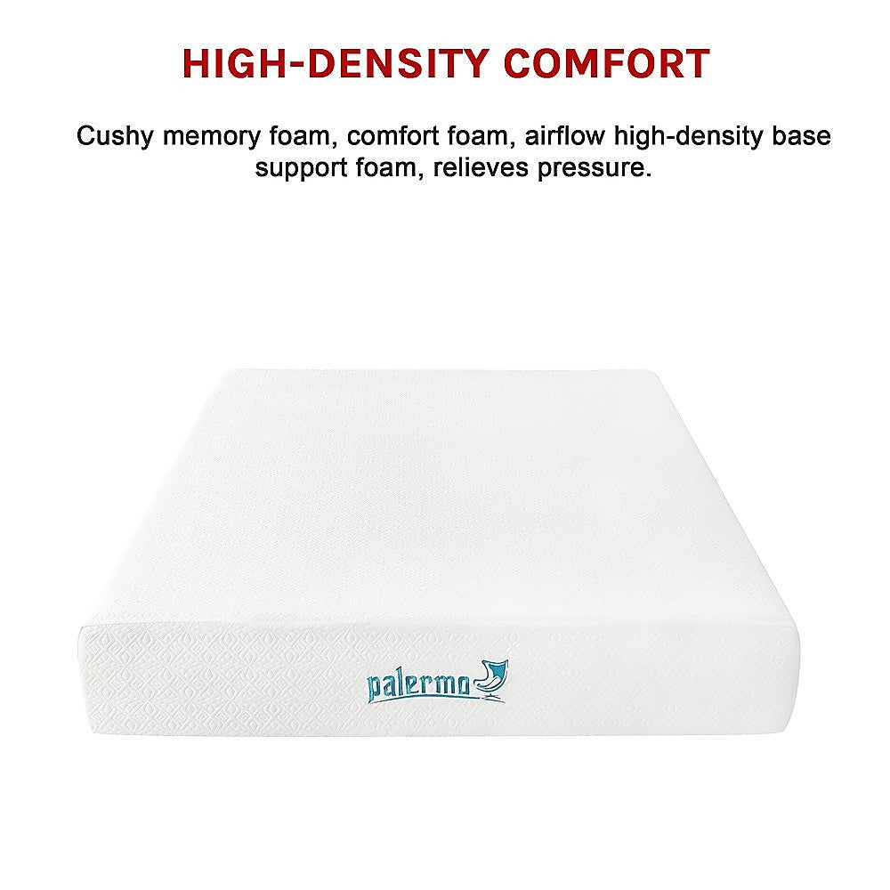 Medium firm gel memory foam mattress, 25cm double