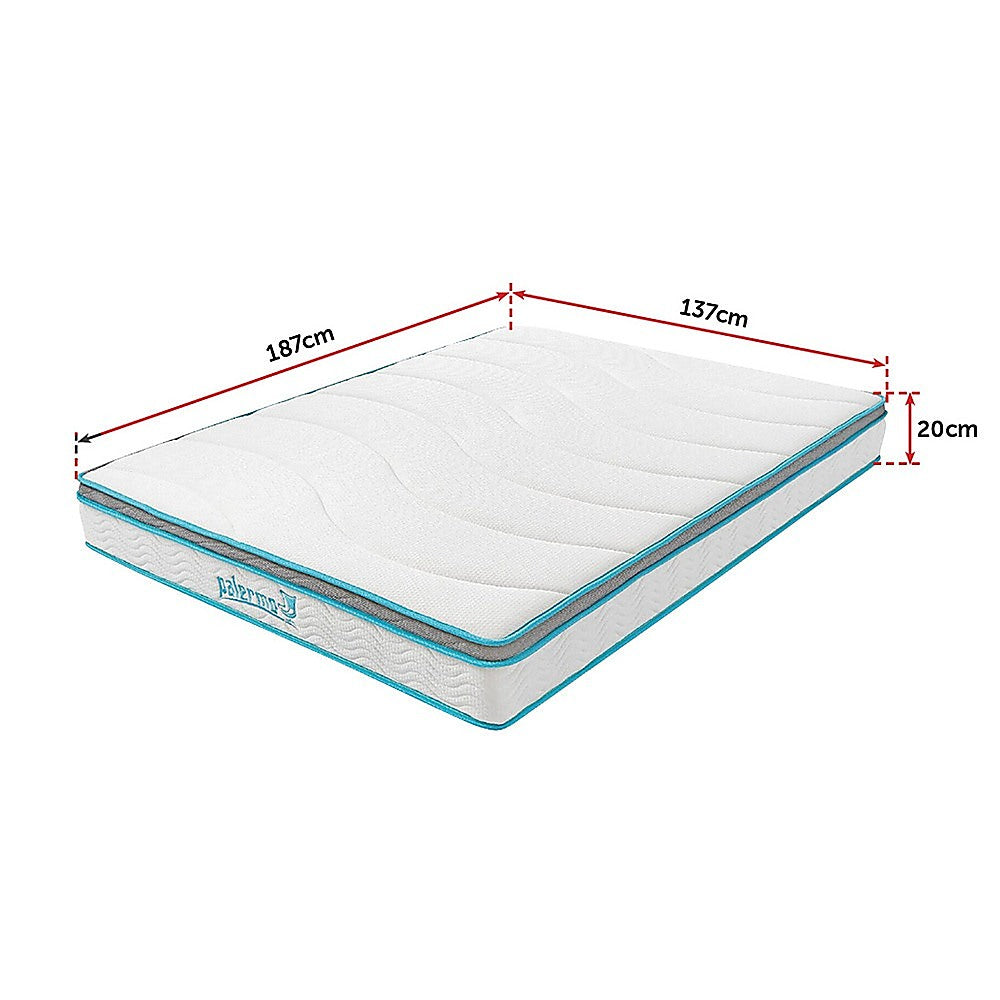 Medium firm memory foam hybrid mattress, 20cm double