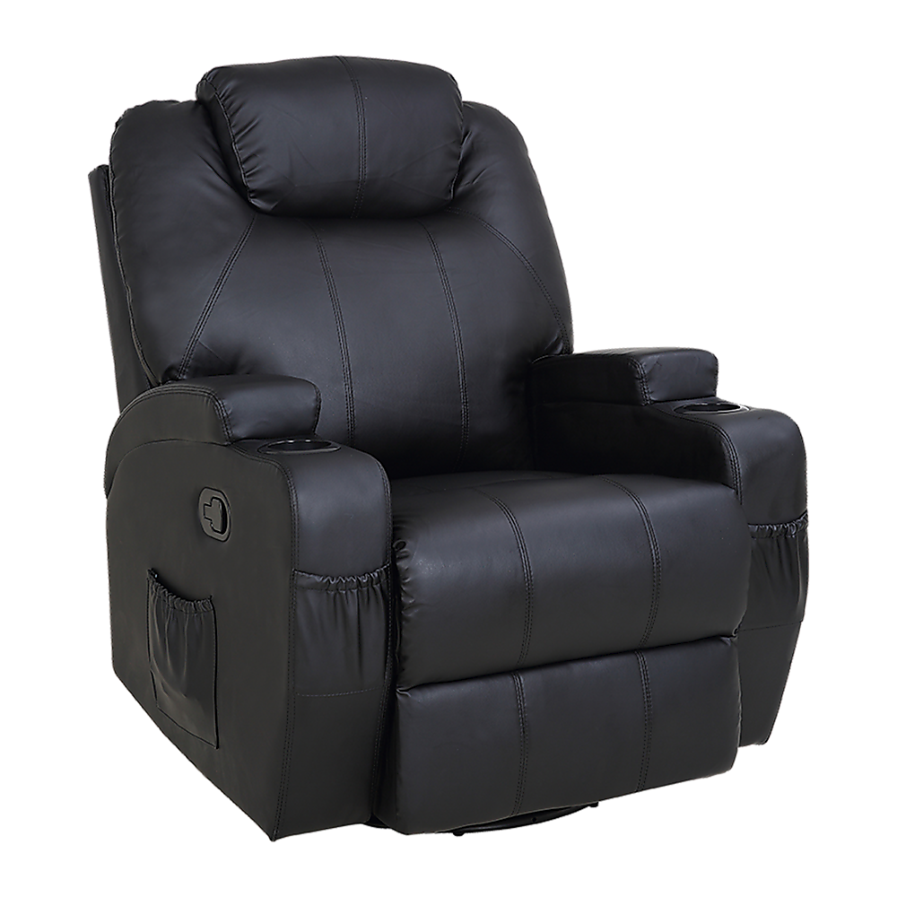 Trentham Massage Sofa Recliner, Black