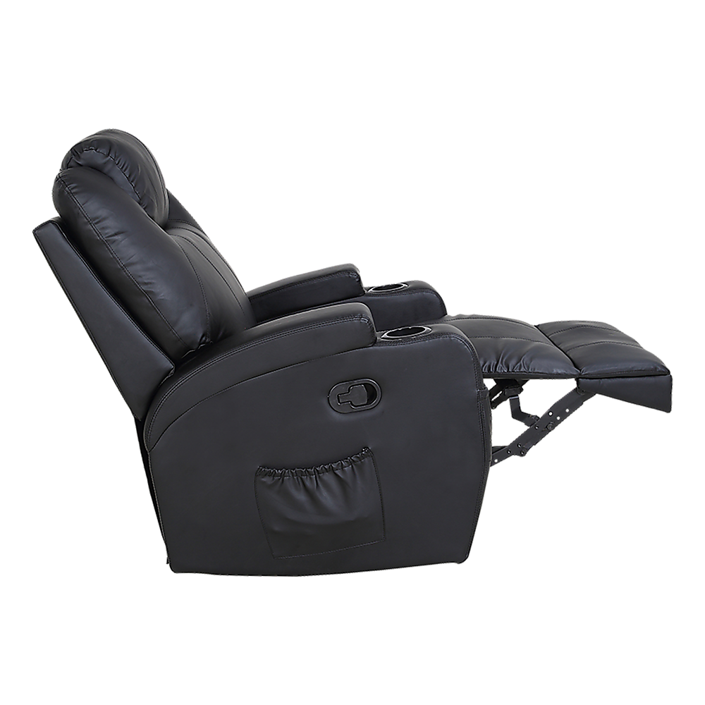 Trentham Massage Sofa Recliner, Black