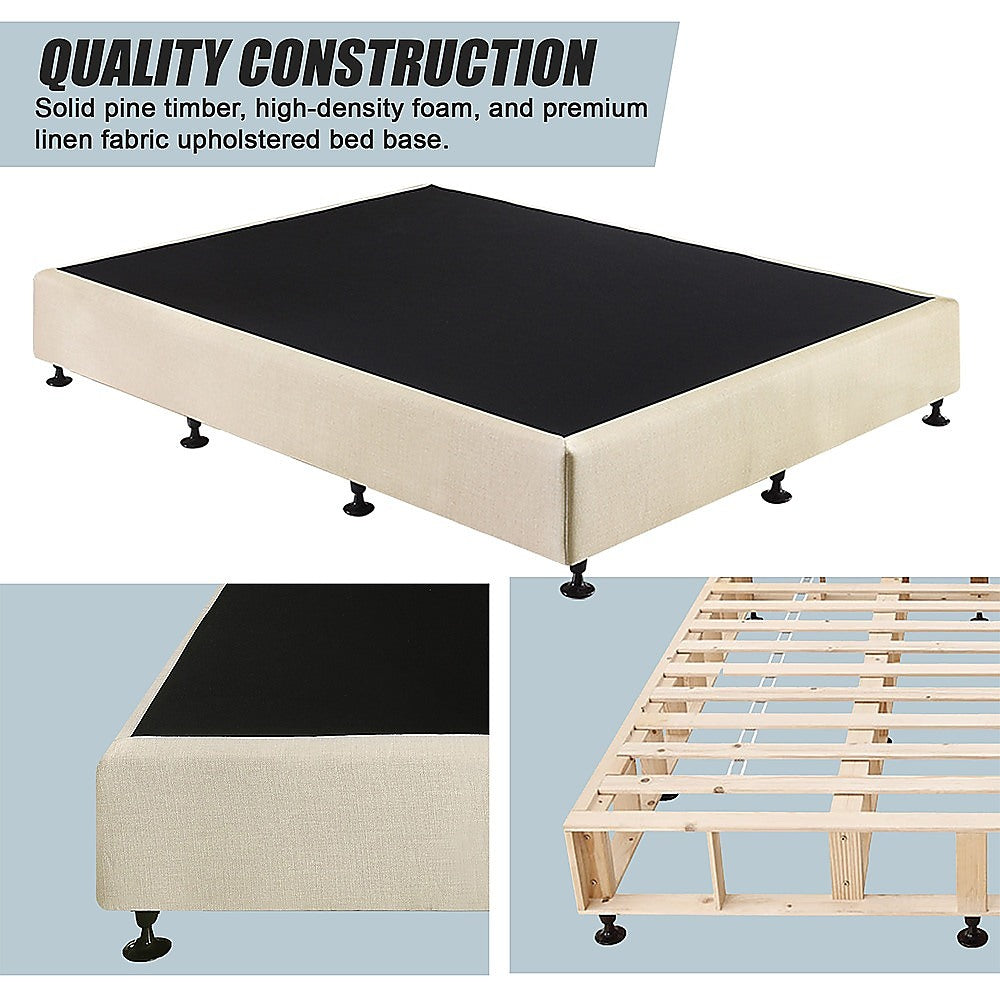 Capri Queen Ensemble Bed Base, Natural Sand