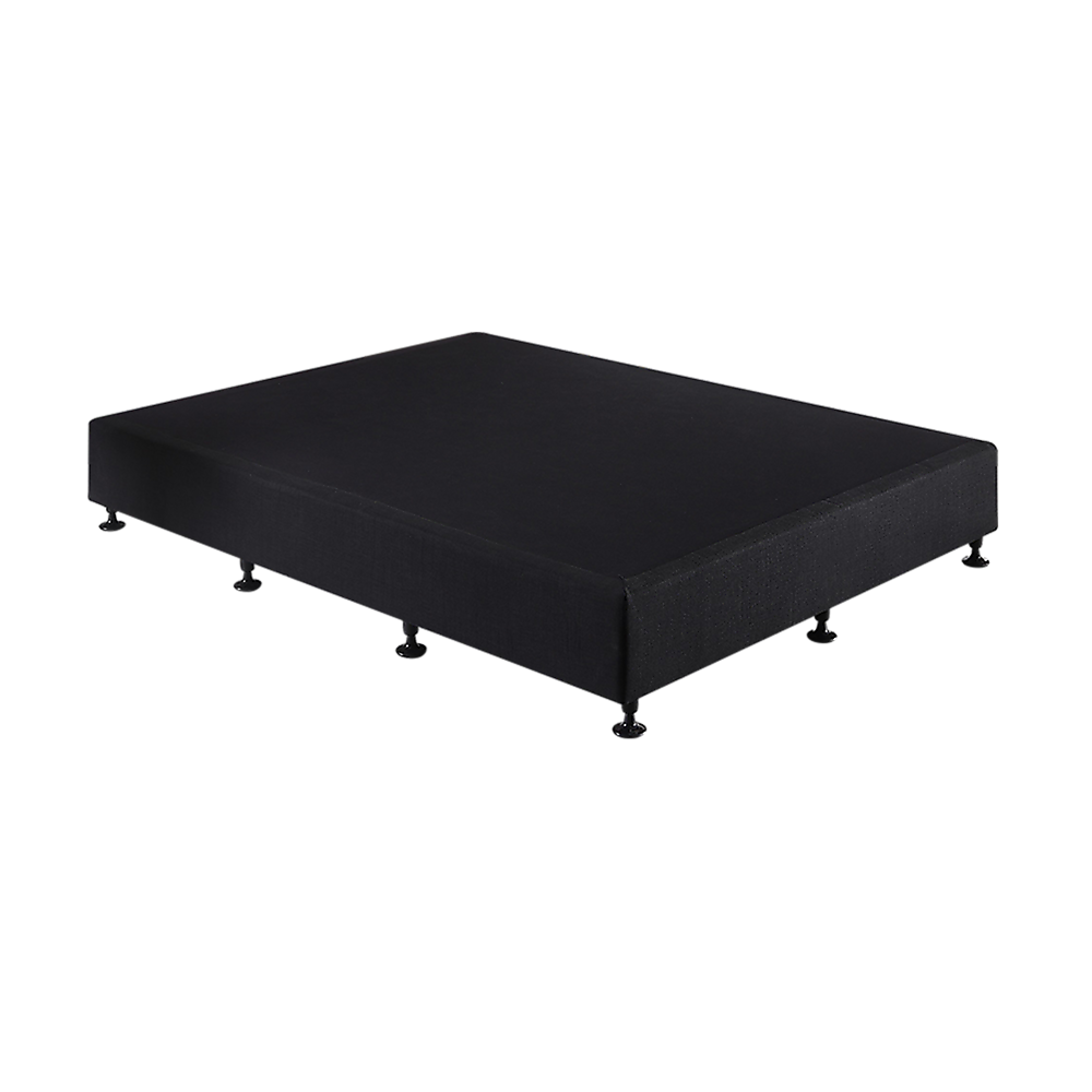 Capri Black King Single bed frame in a modern bedroom
