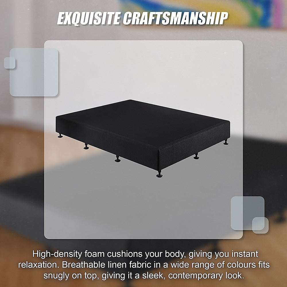 Capri King Single Ensemble Bed Base, Black