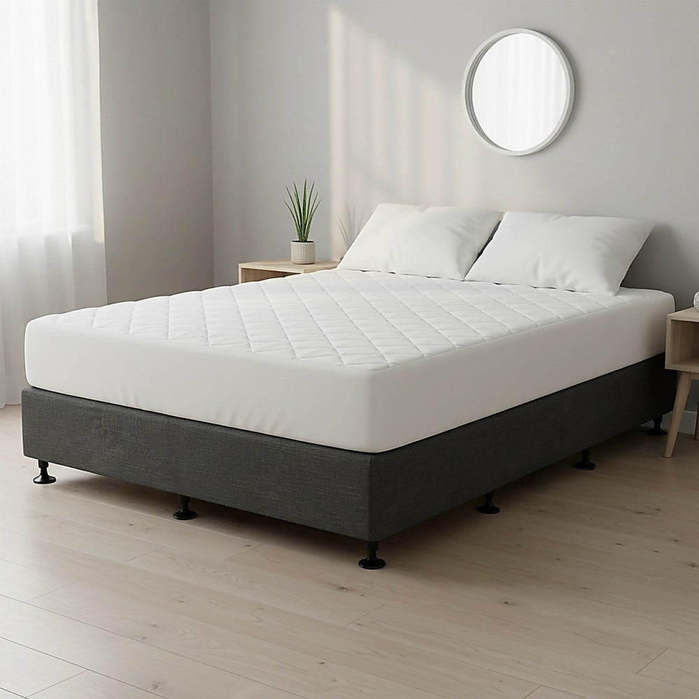 Capri King Single Ensemble Bed Base, Graphite