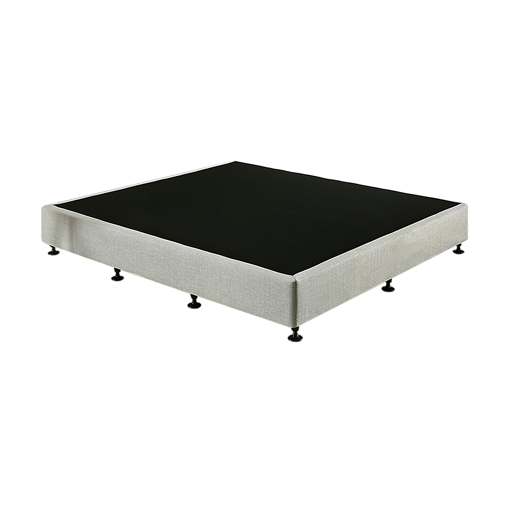 Capri Light Grey King Single bed frame in a modern bedroom