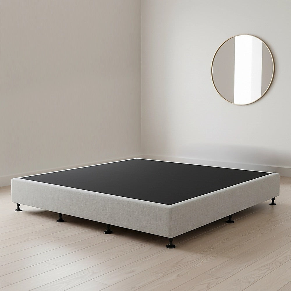 Capri King Single Ensemble Bed Base, Light Grey