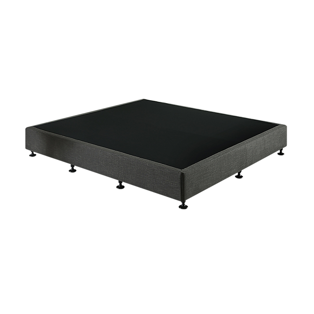 Capri Graphite King bed frame in a modern bedroom