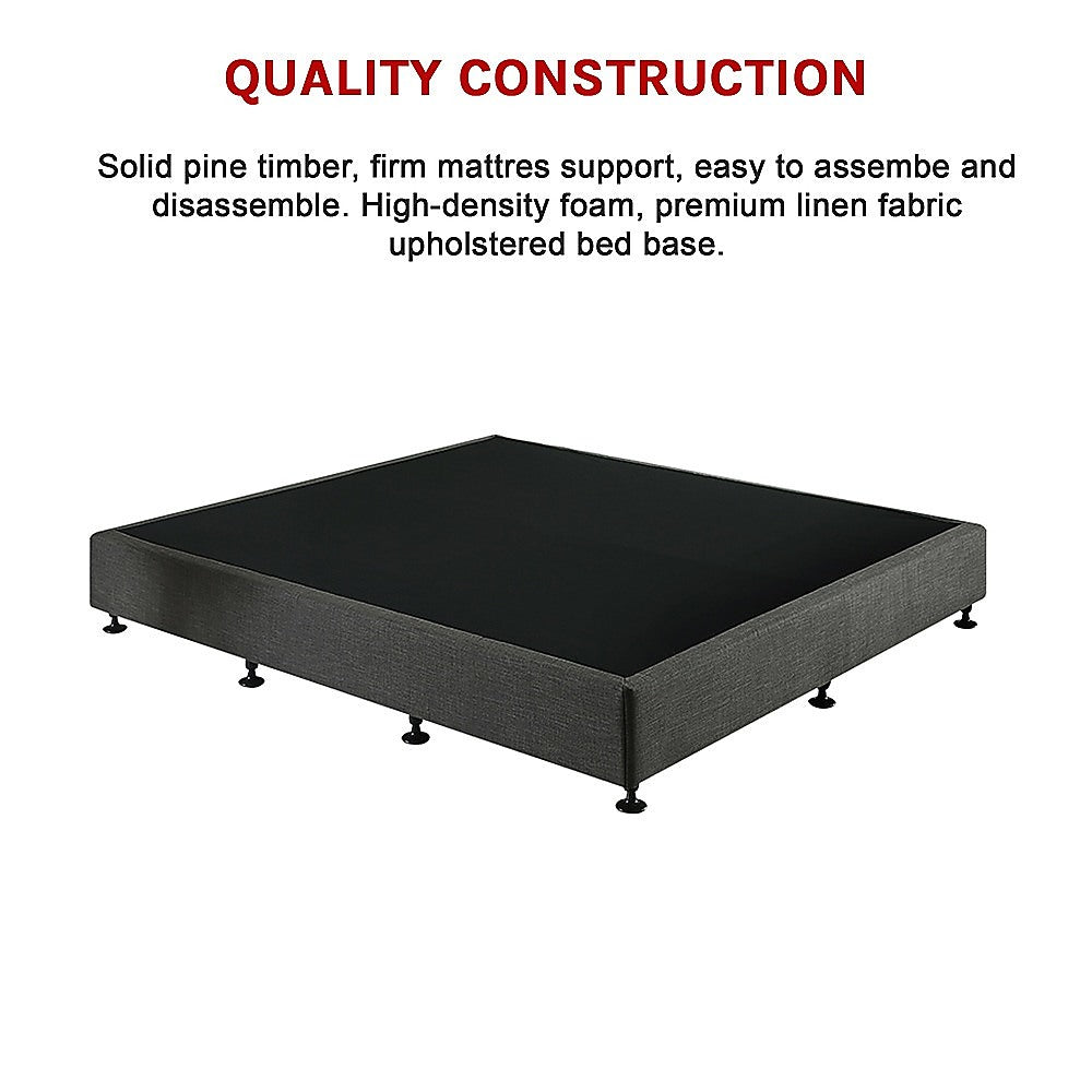 Capri King Ensemble Bed Base, Graphite