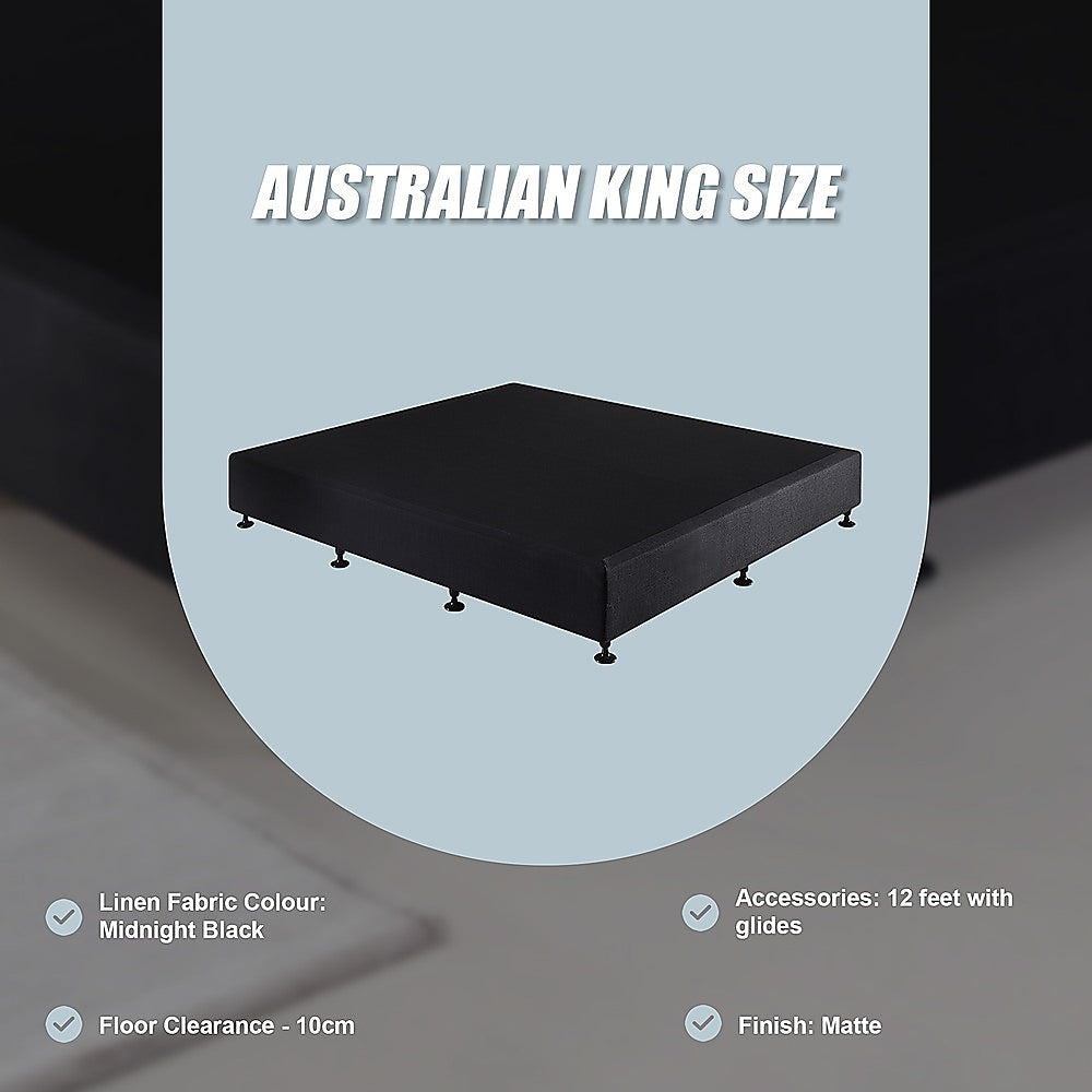 Capri King Ensemble Bed Base, Black