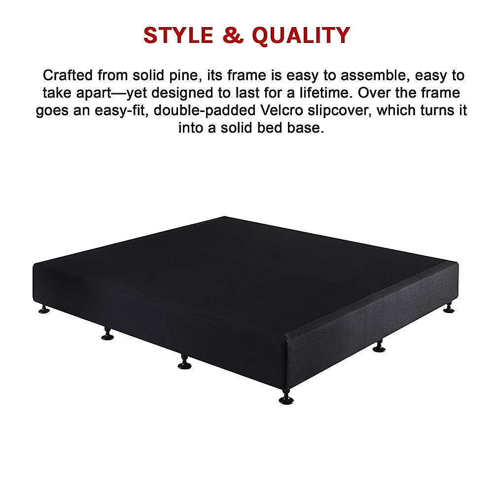 Capri King Ensemble Bed Base, Black