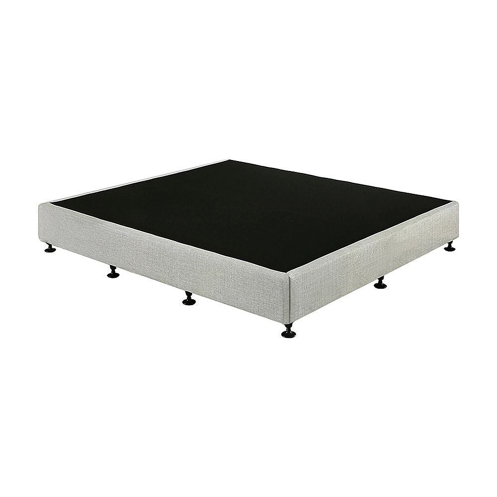 Capri Light Grey King bed frame in a modern bedroom