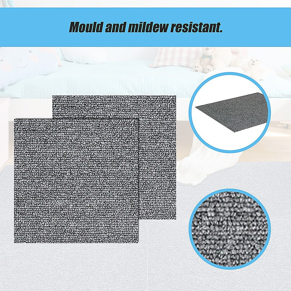 Trasimeno Carpet Tiles, Commercial Grade, 5m2, Grey, 20pcs