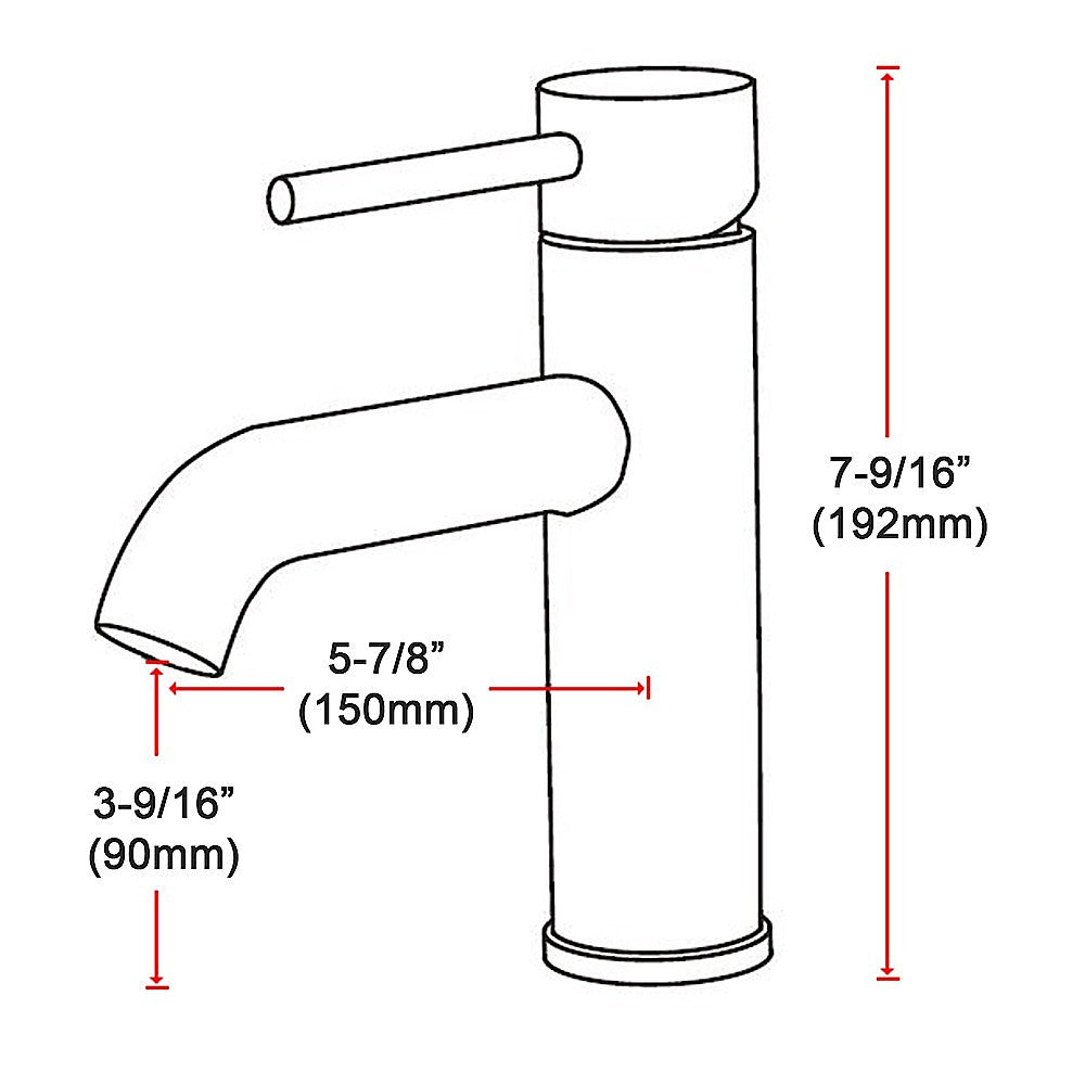 Basin Mixer Tap, Matte Black