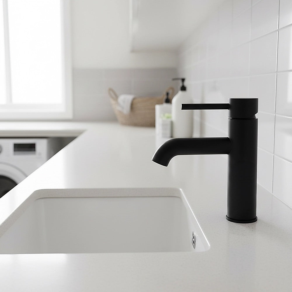 Basin Mixer Tap, Matte Black