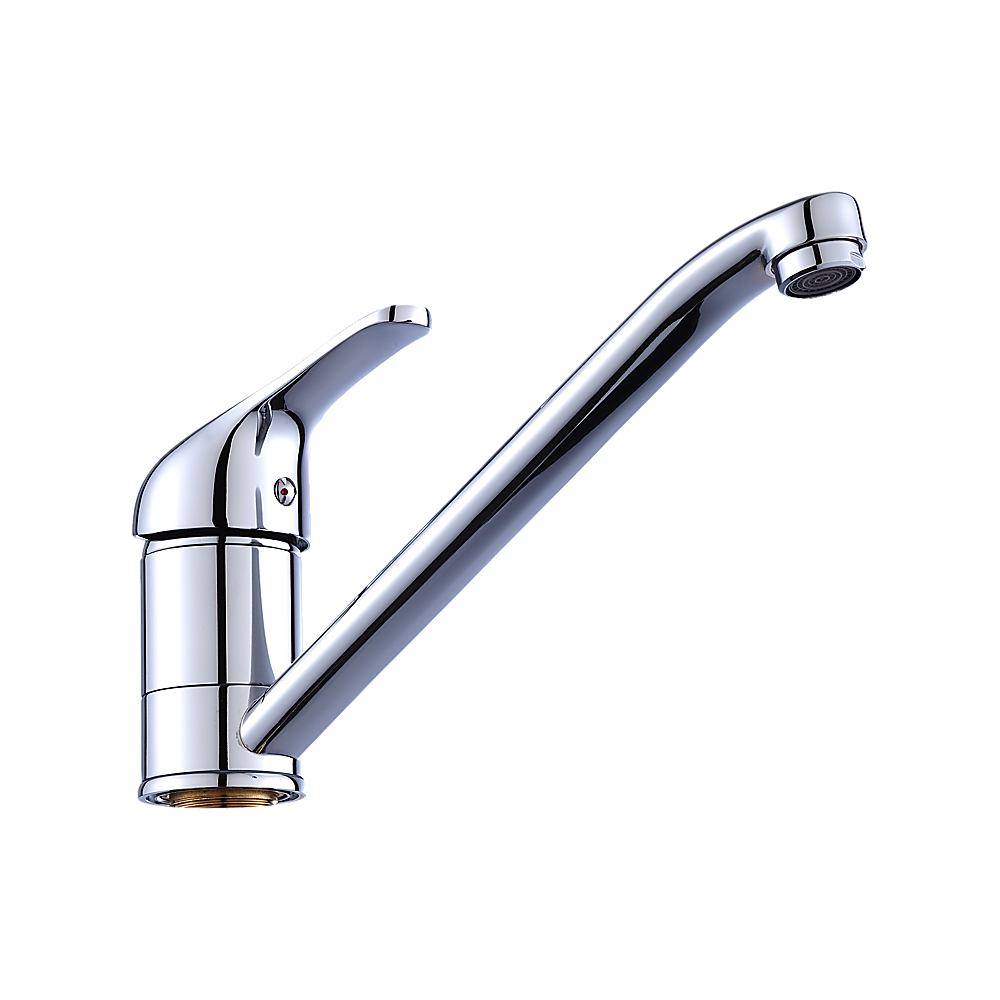 Kitchen Mixer Tap Polished Chrome Solid Brass