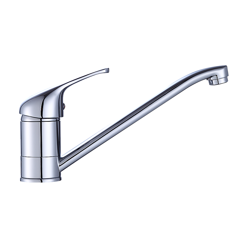 Kitchen Mixer Tap Polished Chrome Solid Brass