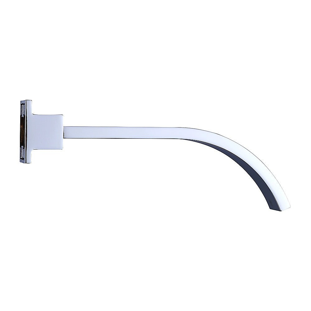 Polished chrome 180mm bath spout, outlet detail