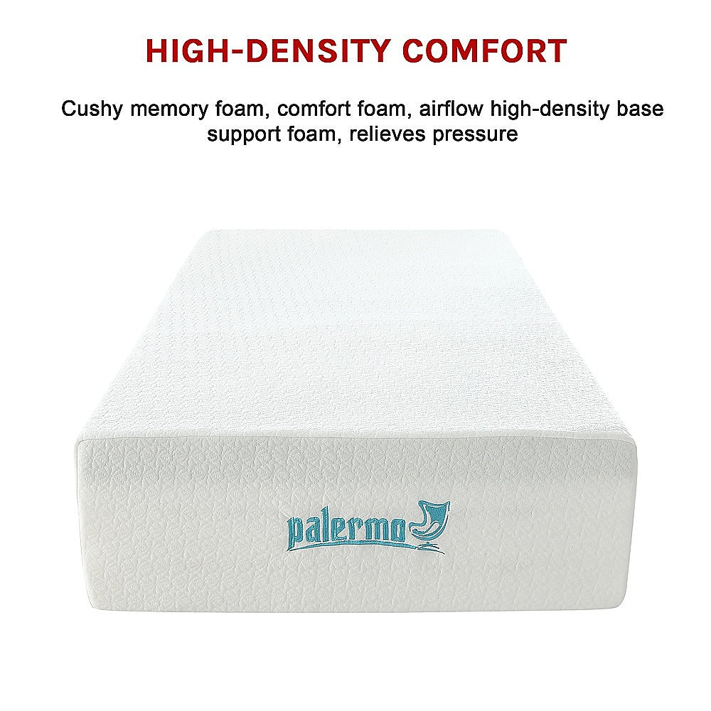 Medium firm green tea memory foam mattress, 30cm single