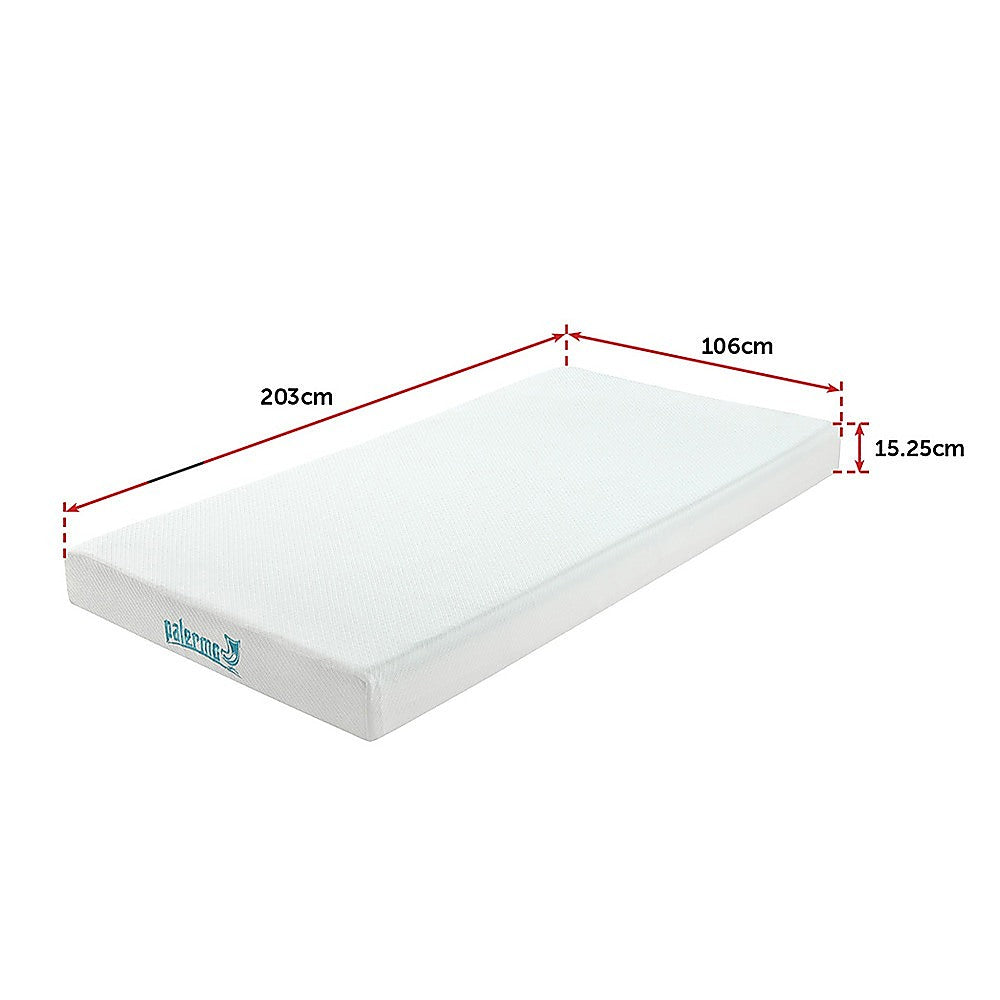 Medium firm green tea memory foam mattress, 15cm king single