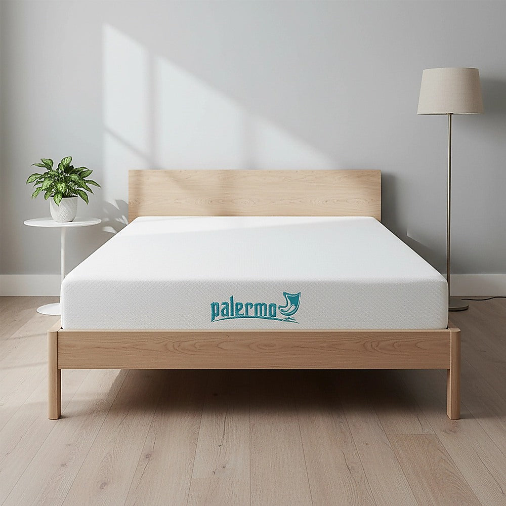Medium firm green tea memory foam mattress, 15cm king single