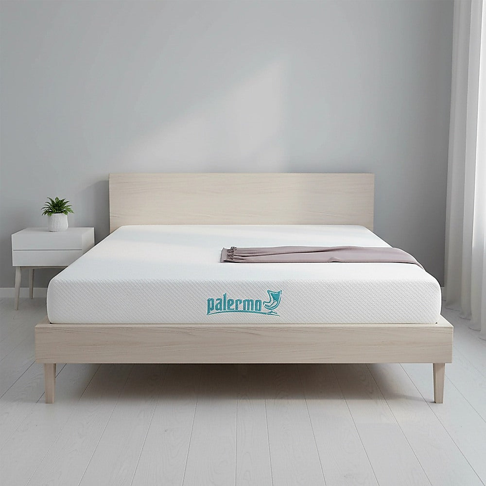 Medium firm green tea memory foam mattress, 15cm double