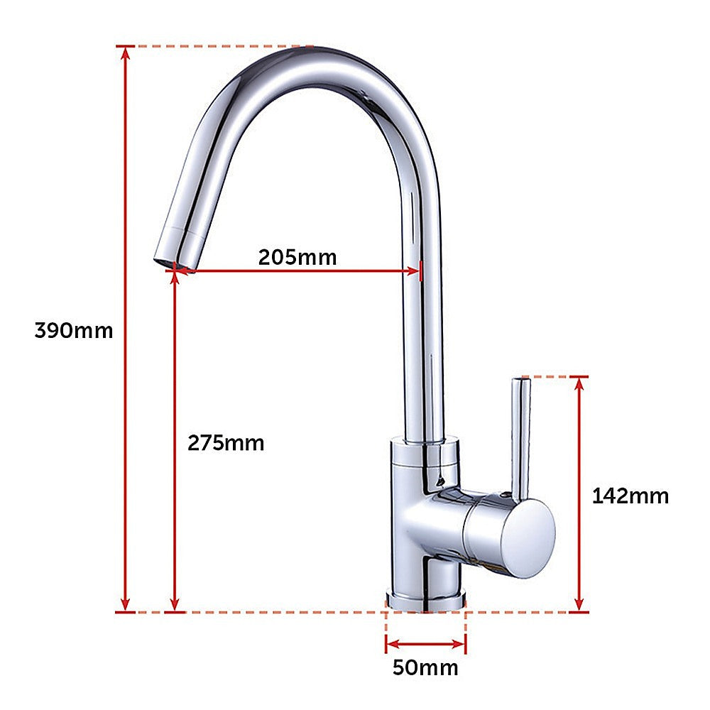 Tall Kitchen Mixer Tap, Chrome