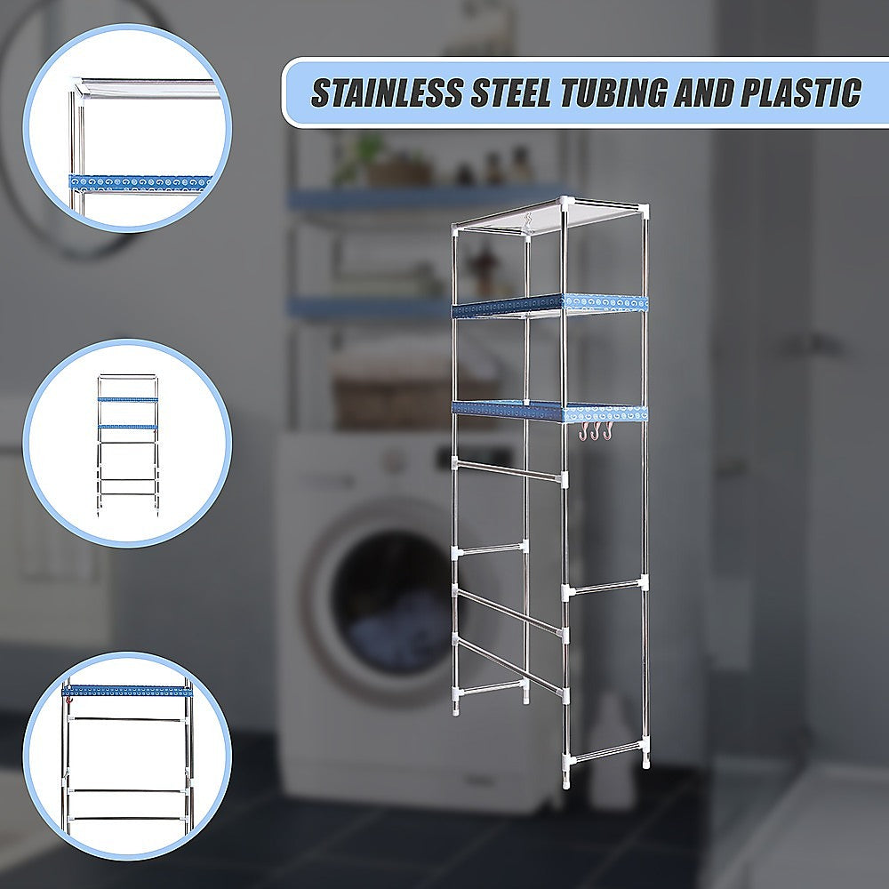 Three-Tier Portable Laundry Storage Rack