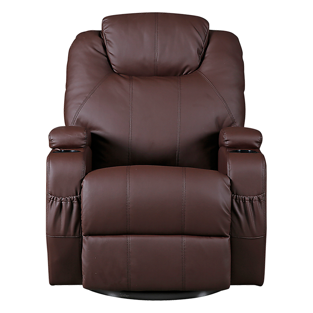 Trentham Massage Sofa Recliner, Brown