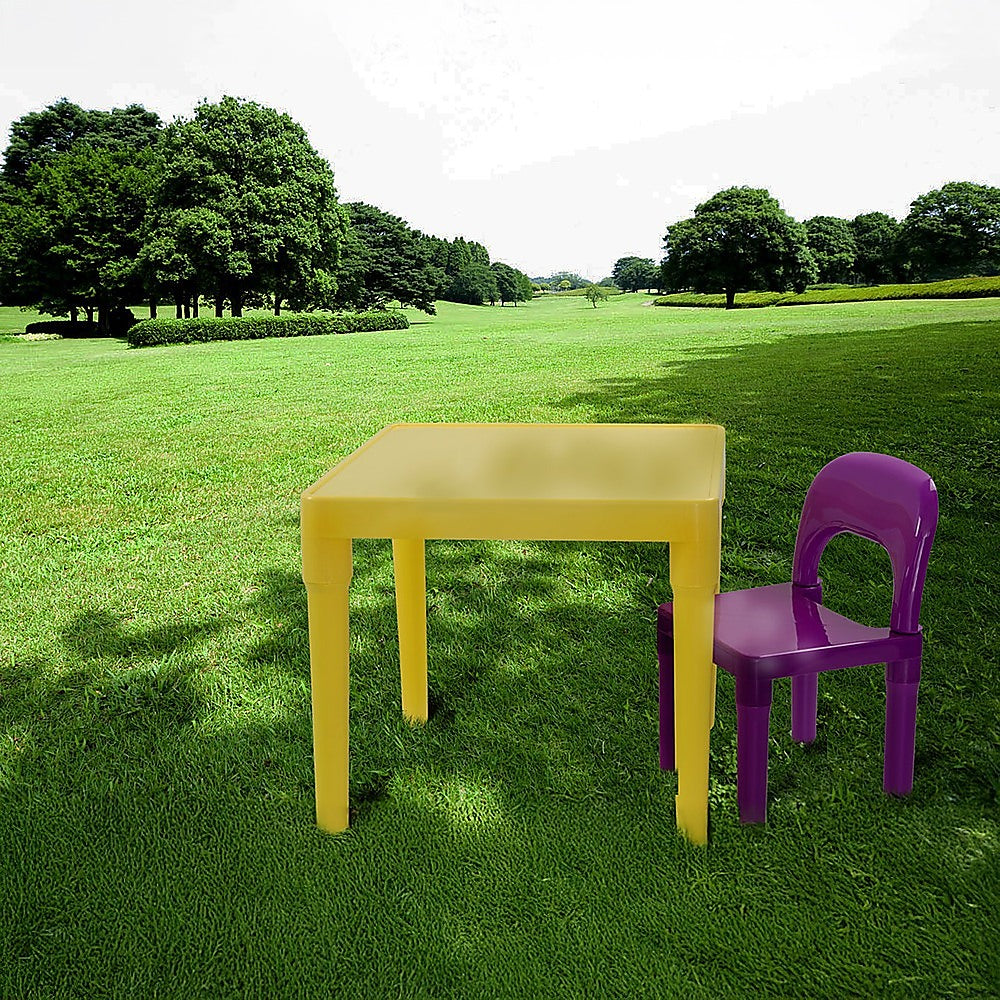 Kids activity table and chairs set for craft and games