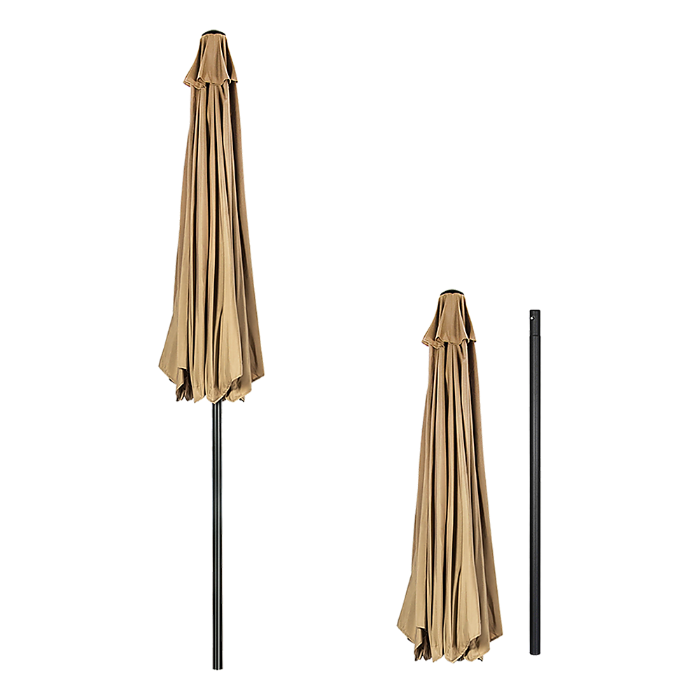 9ft Patio Umbrella — 8 Rib Outdoor Garden Table Sunshade — Allure Home Collections