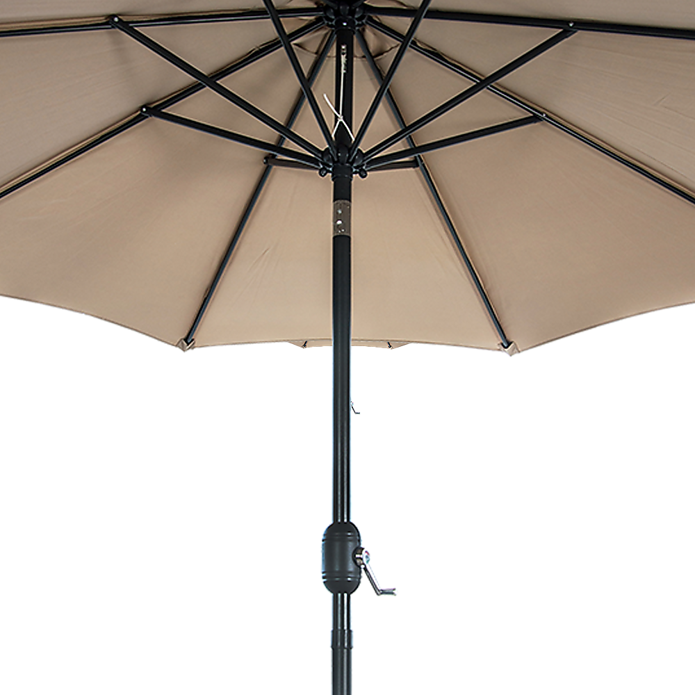 9ft Patio Umbrella — 8 Rib Outdoor Garden Table Sunshade — Allure Home Collections