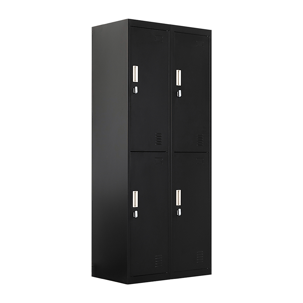 4-Door Steel Storage Locker in Black - image 4