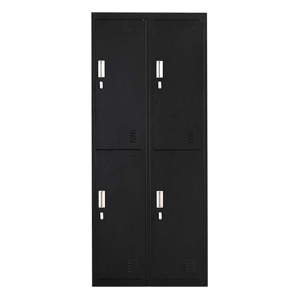 4-Door Steel Storage Locker in Black - image 9