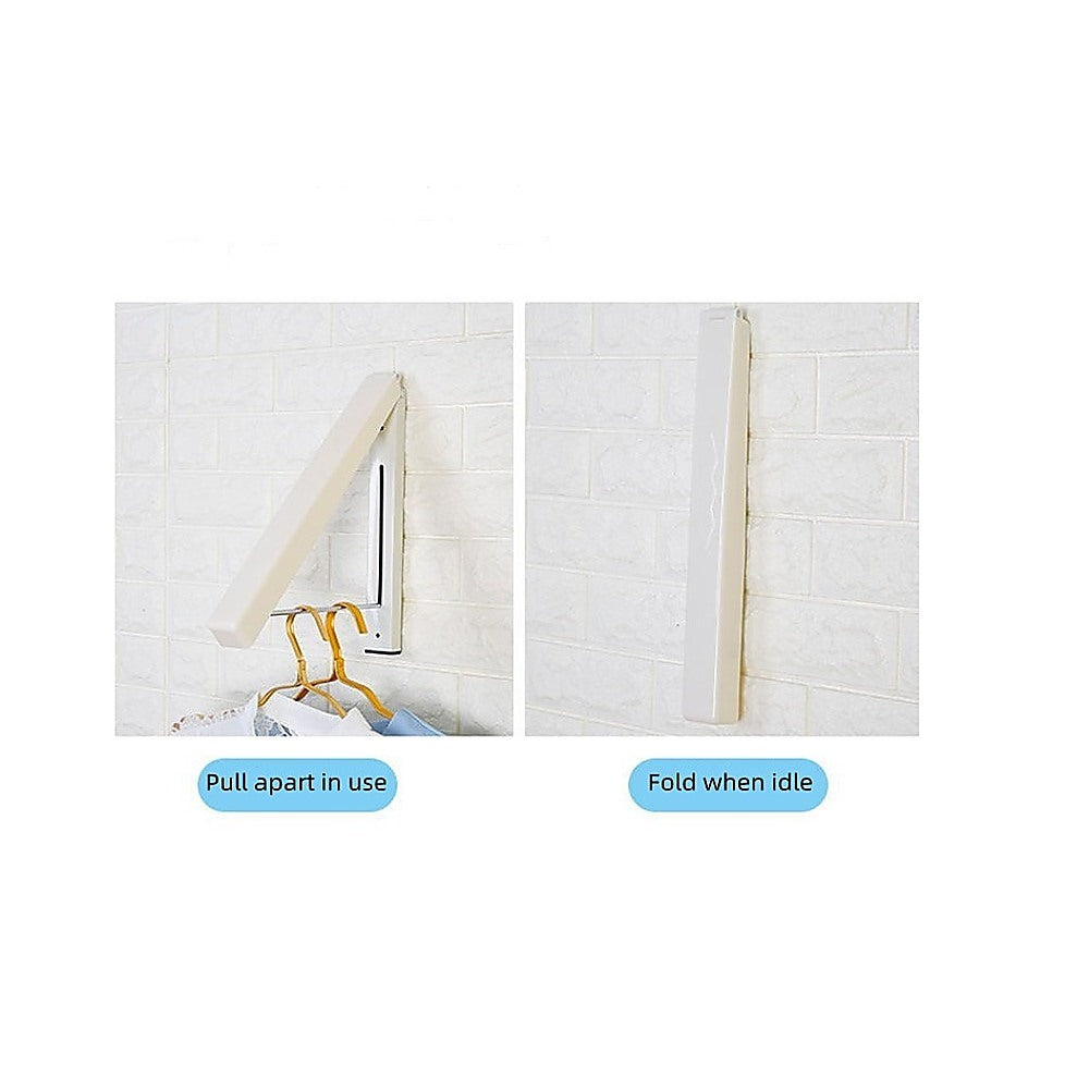 Retractable Wall-Mounted Clothes Hanger Rack